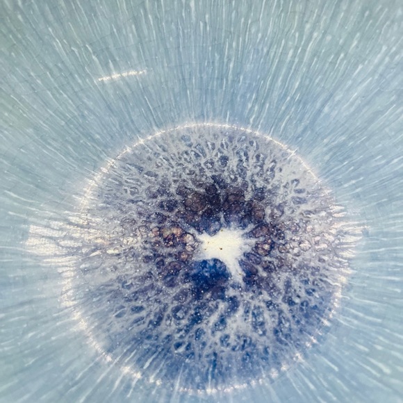 Crate and Barrel pair of Stoneware Caspian Blue Cereal Bowls - Picture 3 of 7